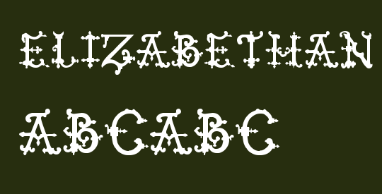 Elizabethan Initials tfb