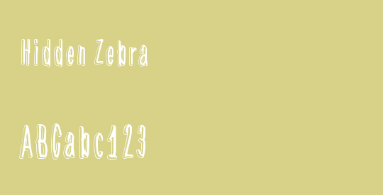 Hidden Zebra
