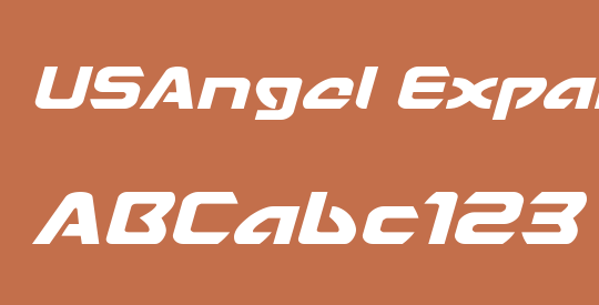 USAngel Expanded Italic