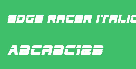 Edge Racer Italic