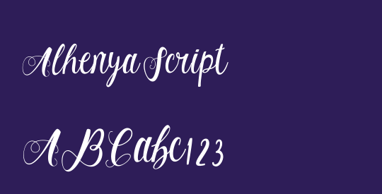 Alhenya Script