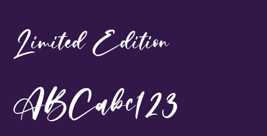 Limited Edition