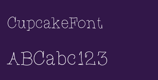 CupcakeFont