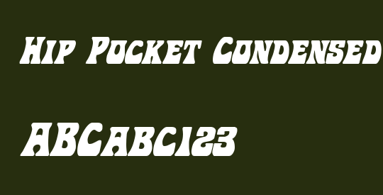 Hip Pocket Condensed Italic