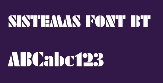 SISTEMAS FONT BT
