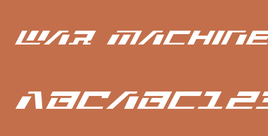 War Machine Super-Italic