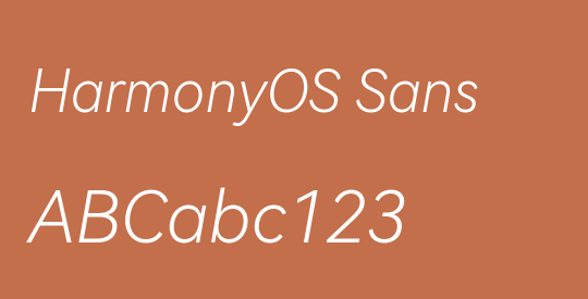 HarmonyOS Sans