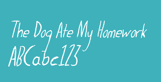 The Dog Ate My Homework