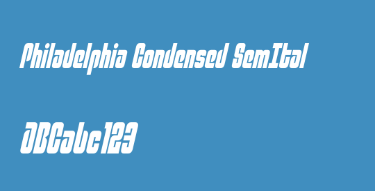 Philadelphia Condensed SemItal