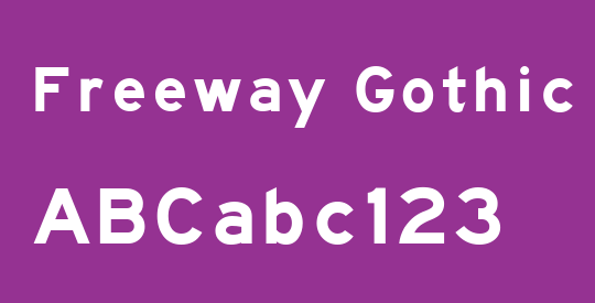 Freeway Gothic