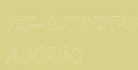 YES_outlineitalic