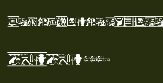 FontsVectorHIEROGLYPS