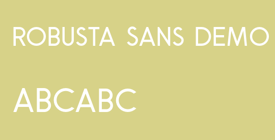 Robusta Sans Demo