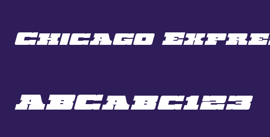 Chicago Express Expanded Italic