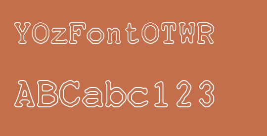 YOzFontOTWR