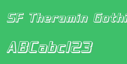 SF Theramin Gothic Shaded