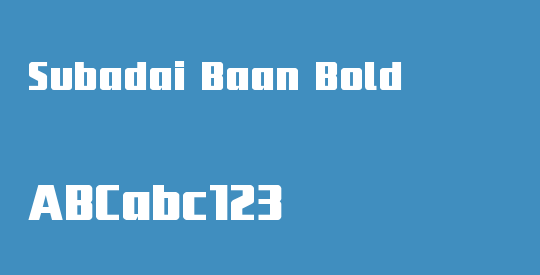 Subadai Baan Bold