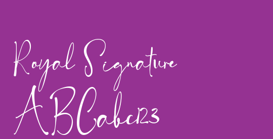 Royal Signature