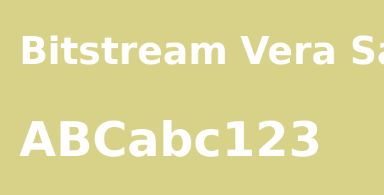 Bitstream Vera Sans