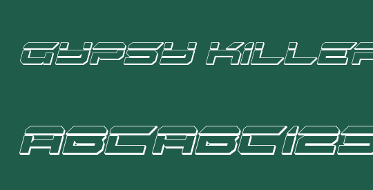 Gypsy Killer Bullet Italic