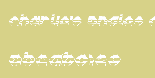 Charlie's Angles Chrome Italic