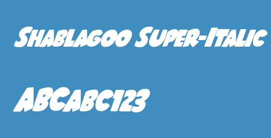 Shablagoo Super-Italic