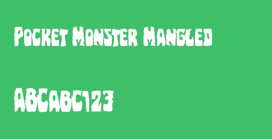 Pocket Monster Mangled