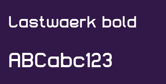 Lastwaerk bold