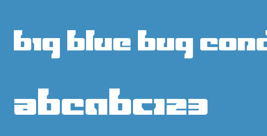 Big Blue Bug Condensed