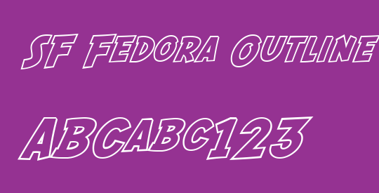 SF Fedora Outline
