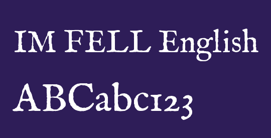 IM FELL English