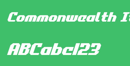 Commonwealth Italic
