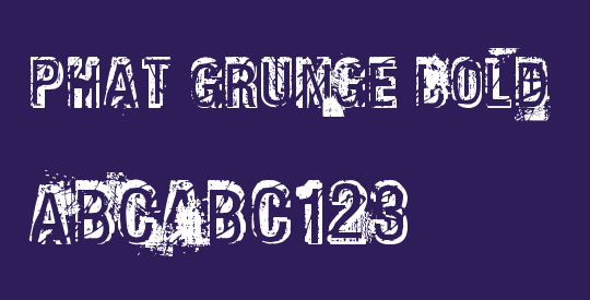 Phat Grunge Bold