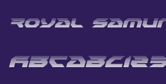 Royal Samurai Gradient Italic