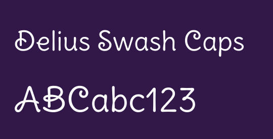 Delius Swash Caps