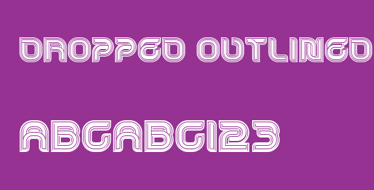 Dropped Outlined