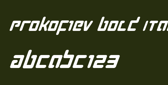 Prokofiev Bold Italic