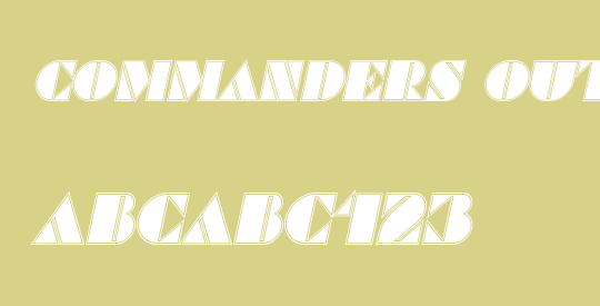 Commanders Outlined