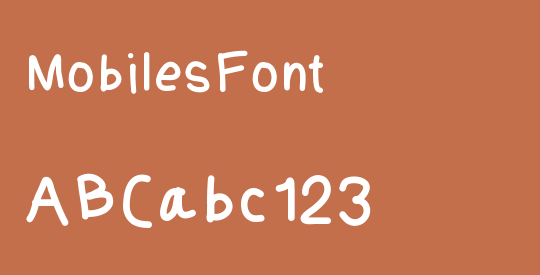 MobilesFont