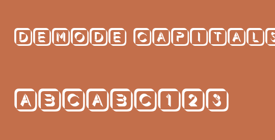 Demode Capitals