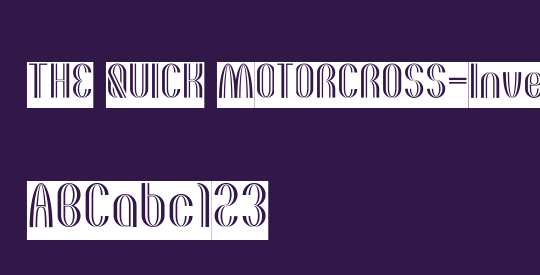 THE QUICK MOTORCROSS-Inverse