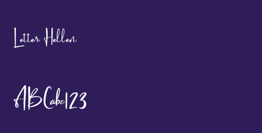 Letter Hellen