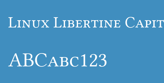 Linux Libertine Capitals
