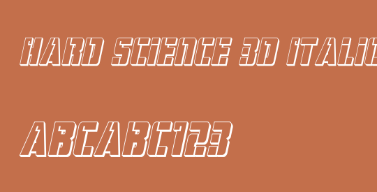 Hard Science 3D Italic