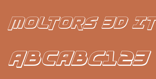 Moltors 3D Italic