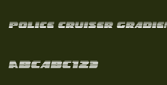 Police Cruiser Gradient Italic