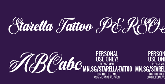 Starella Tattoo PERSONAL USE