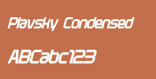 Plavsky Condensed