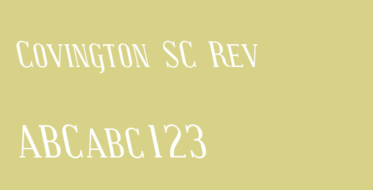 Covington SC Rev