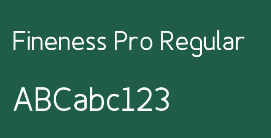 Fineness Pro Regular